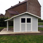 Abri de jardin en PVC 11,2m² DECO gris clair et blanc Grosfillex + Kit ancrage offert Ma boutique